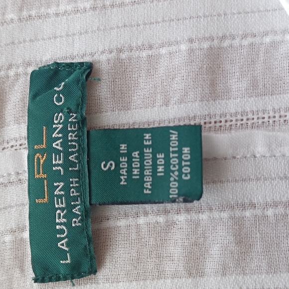 RALPH LAUREN JEANS CO SHEER WHITE SHIRT SIZE SMALL - Picture 3 of 15